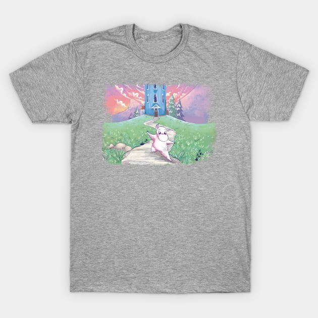 Moomin in Moominvalley T-Shirt by Ryaartt